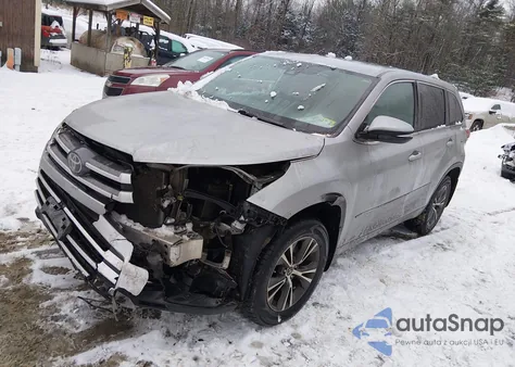 2018 Toyota Highlander Le z USA, uszkodzony, nr VIN 5TDBZRFH8JS892982